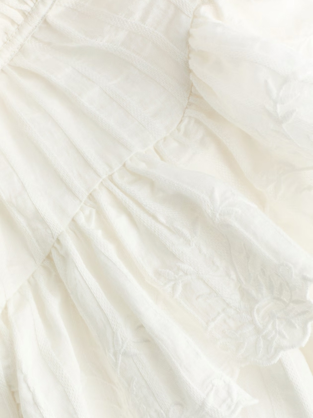 H&M Victorian-Inspired “Wuthering Heights” Founce-Trimmed High-Neck Blouse NWT - Picture 5 of 5